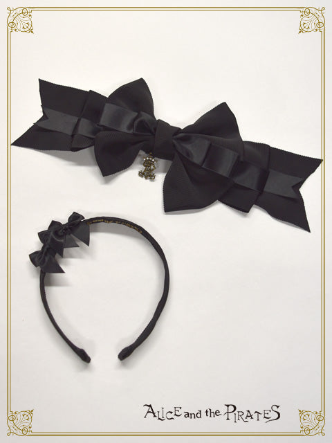 Grosgrain ribbon 3way head bow