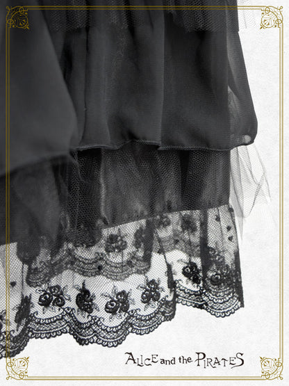 A/Pロングドレスフリルペティコート