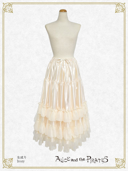 A/P long dress frill petticoat