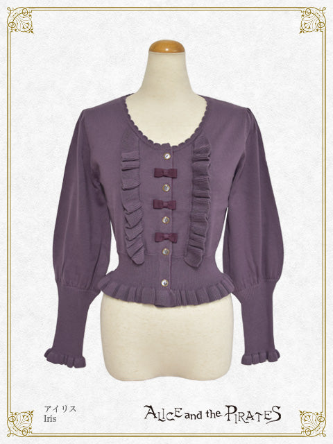 Grosgrain ribbon cardigan