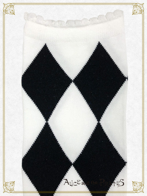 A/P diamonds over knee socks