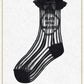 A/P Stripped See-through Socks