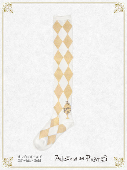 A/P glitter diamonds over knee socks